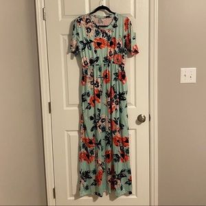 Floral 3X Maxi Dress
